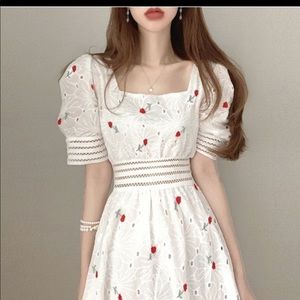 Korean clothes, small, white